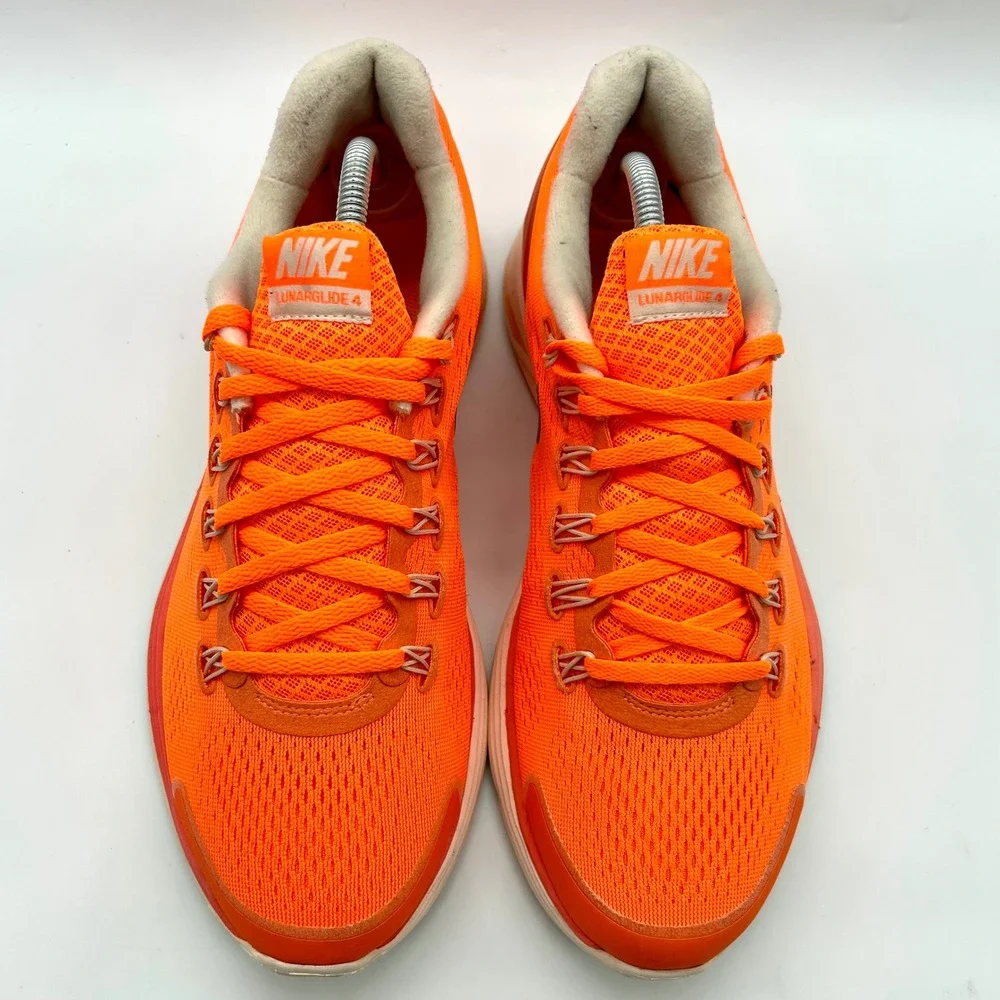 Nike LunarGlide 4 Men's Running‎ Shoes 10 Orange Athletic Sneakers 524977-808